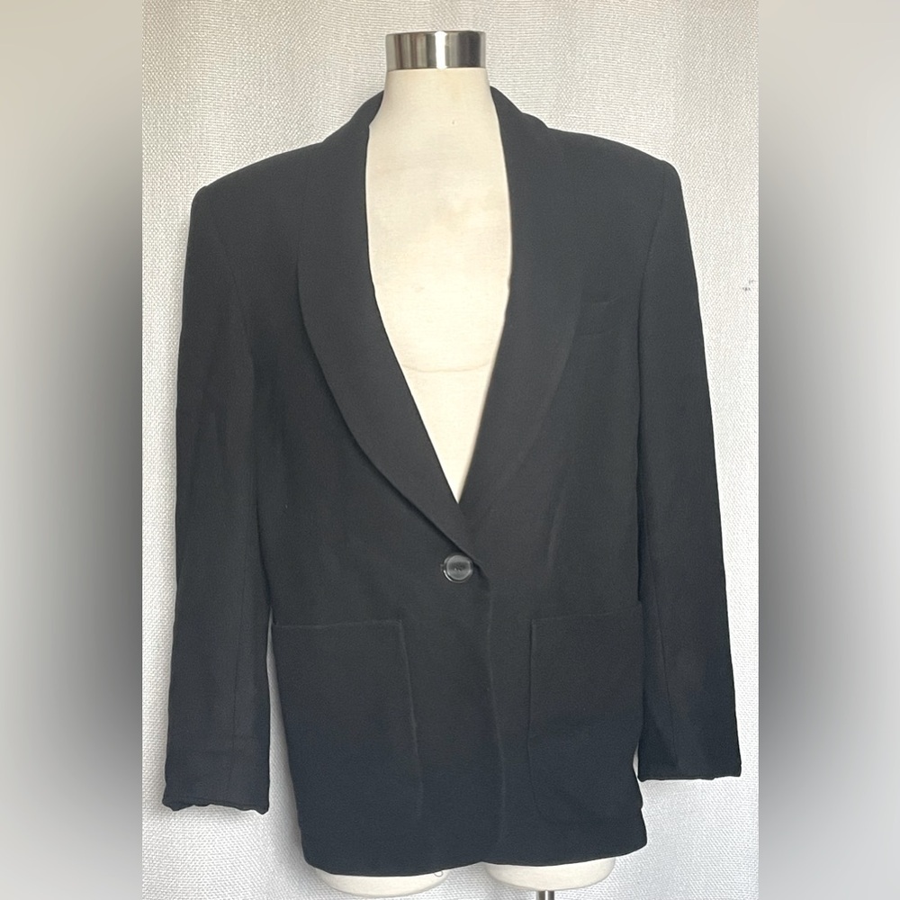 Lady Puritan wool/cashmere blend blazer